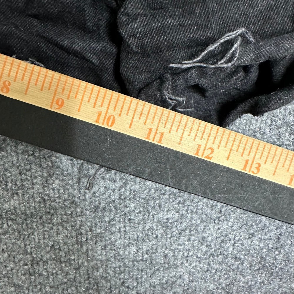 Glassons Denim Shorts Womens Size 8 Black High Waisted Frayed Hem Casual Summer - Picture 2 of 7